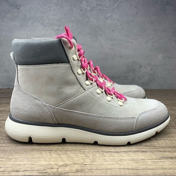 Cole Haan~Omni Leather & Suede Hiker Boot~ Dover Gray Color~Women’s Sz 10M~NWOT - Picture 2 of 8